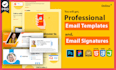 design nd develop a professional email template or signature