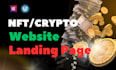 design nft website or landing page with wordpress elementor pro