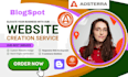 professional blogspot website creation with engaging content and adsterra ads