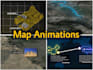 do map animation and make educational map videos for you