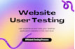 provide quality user testing for your website and applications