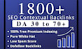do high quality SEO manual high da contextual tiered dofollow backlinks