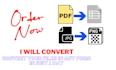 convert pdf to excel and scan pages to excel