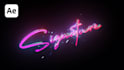 custom signature logo reveal animation