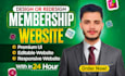 create wordpress membership website subscription website, membership site