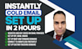 set up emails with instantly or smartlead for cold email