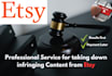 remove infringing content from etsy under dmca