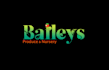 create retro holiday baileys produce nursery logo