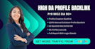 provide high da dofollow SEO profile backlinks