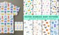 design cute seamless baby patterns for kids and babies