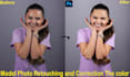 do professional model retouching and color correct perfectly