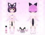 draw a vtuber character sheet