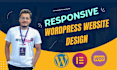 design landing page and responsive wordpress website using elementor pro