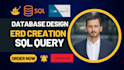 do database design by erd creation with sql database