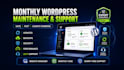 provide monthly wordpress website maintenance and support
