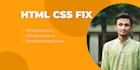 fix html css js bootstrap and responsive design