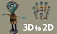 make 8 direction animated sprites for games from 3d
