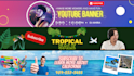 create a professional youtube banner