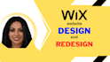 develop wix website and redesign, wix landing page and wix code