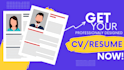 do modern professional resume and CV designs