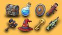 design stylized assets, props, icons and objects for 2d games