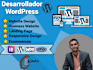 una pagina web desarrollada al gusto del cliente en wordpress