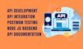 do API integration and API development in node js