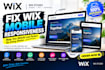 fix wix studio website mobile responsive and friendly