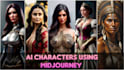 do unique stunning 3d characters design using mid journey
