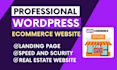 build wordpress ecommerce website and woocommerce online store design