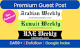 guest post gulf sites uaeweekly, arabianweekly, kuwaitweekly