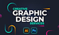 use adobe illustrator and adobe photoshop for custom graphic designing