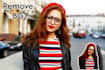 picture background remove and resolution change