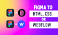 convert figma to HTML psd to html figma to react, figma to tailwind CSS