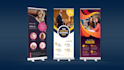 design roll up, rectangle banners, and signs board