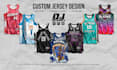 design customized ready to print basketball jersey
