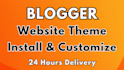 blogspot website and blogger theme setup full SEO optimize