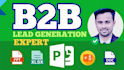 provide b2b lead contact list prospect list building
