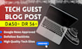 do tech guest post, news guest post with seo backlinks