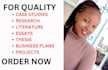write urgent  case studies, literature, research and essays