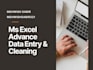 do excel data entry, cleaning and sorting