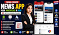 create news app for android and ios with admin panel