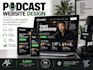 design podcast websites on wix studio with built in rss feed