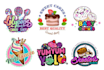 do ice cream, candy, sweets, bakery, restaurant, food logo
