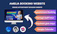 create appointment booking website with amelia