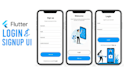 do splash login and signup screens for both ios and android mobile app