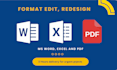 create ms word template, edit, format ms word document and letterhead