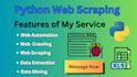 do web scraping data extraction and web automation service