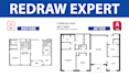 redraw 2d floor plans from scanned or old drawings manually in autocad