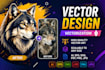 edit, modify, fix logo design or convert files, image to vector